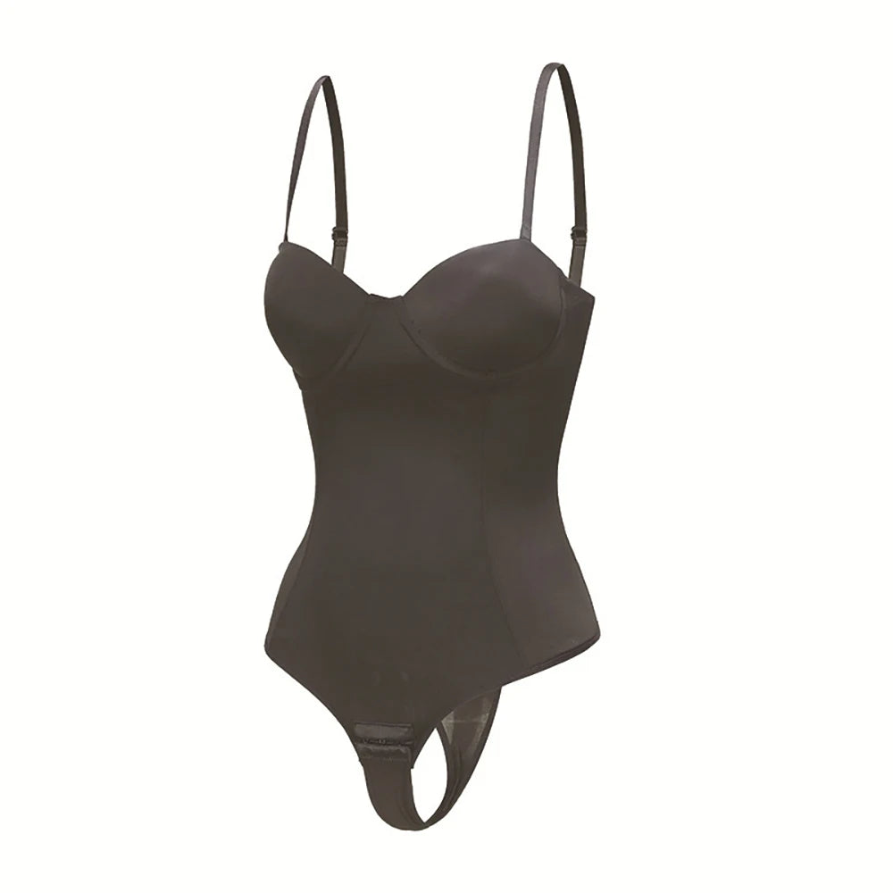 Women's Strapless Shapewear Bodysuit – Tummy Control Waist Trainer Shapewear Bodysuit Babs Black XXL