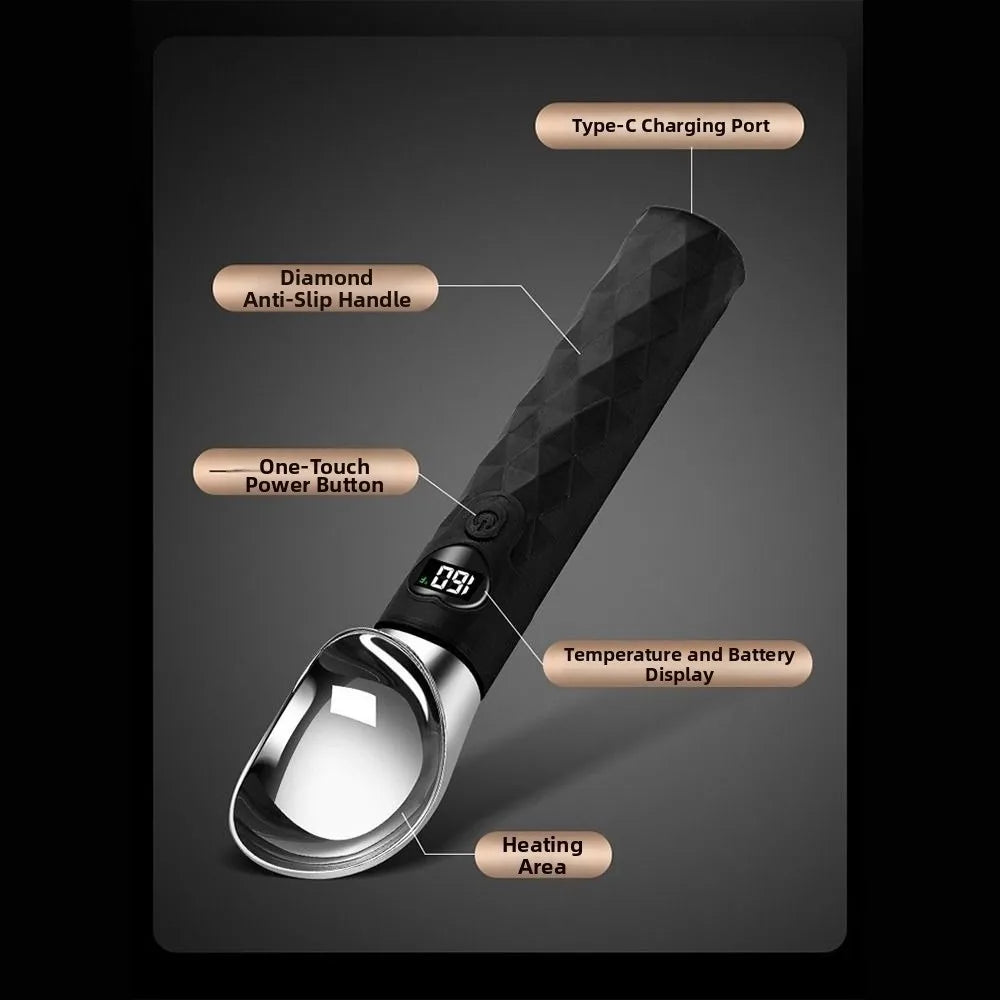 LED Electric Heated Ice Cream Scoop – USB Rechargeable Electric Ice Cream Scoop Babs