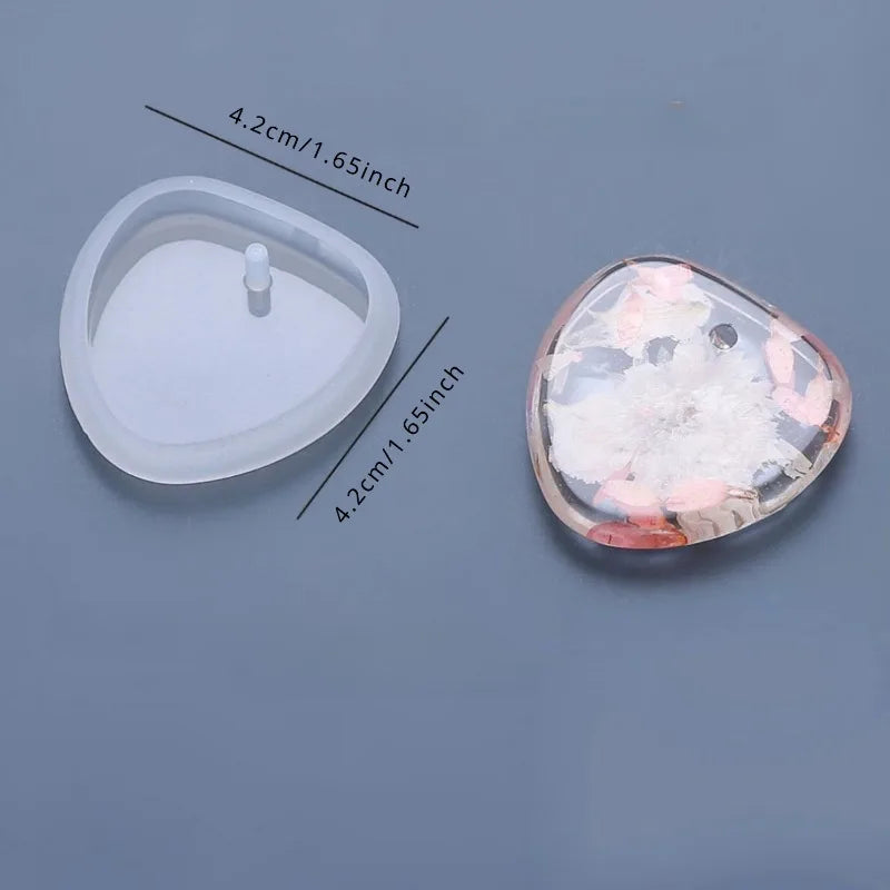 Pendant Silicone Mold – Round & Rectangle Shapes, Easy Release Jewelry Silicone Mold Babs