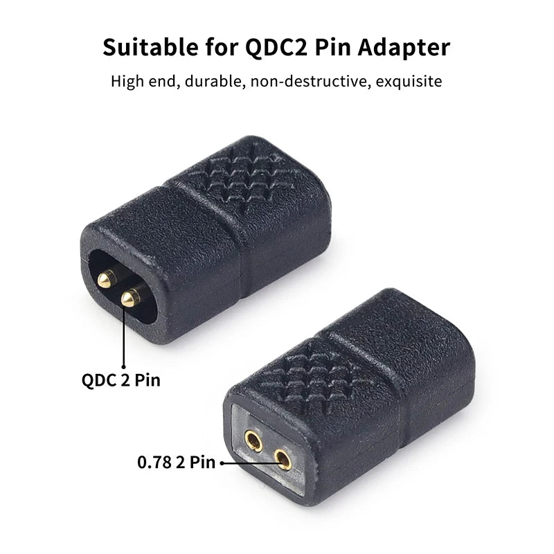 0.78mm 2Pin to QDC Earphone Adapter for KZ ZSN ZS10 ZSX AS16 Earphone Adapter Babs