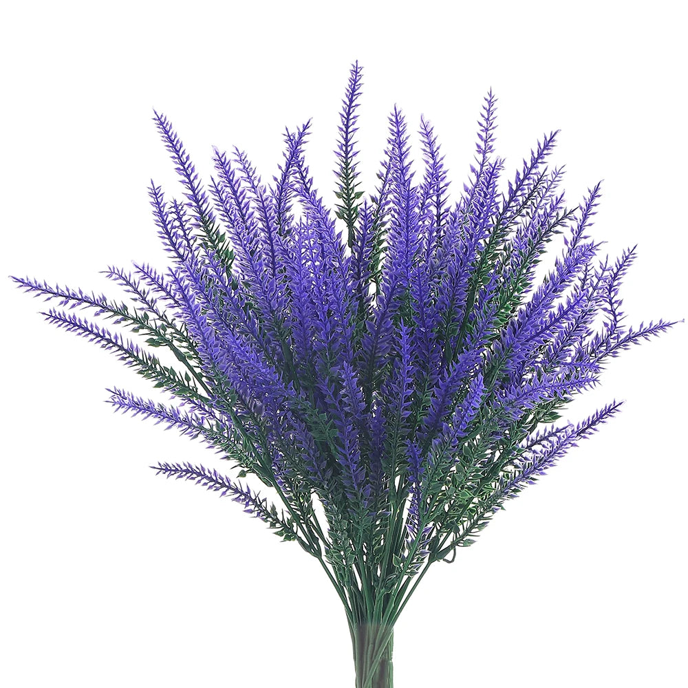 5-Pack Artificial Lavender Bouquets | Home & Wedding Decor Artificial Flower Bouquet Babs Purple 5Pcs
