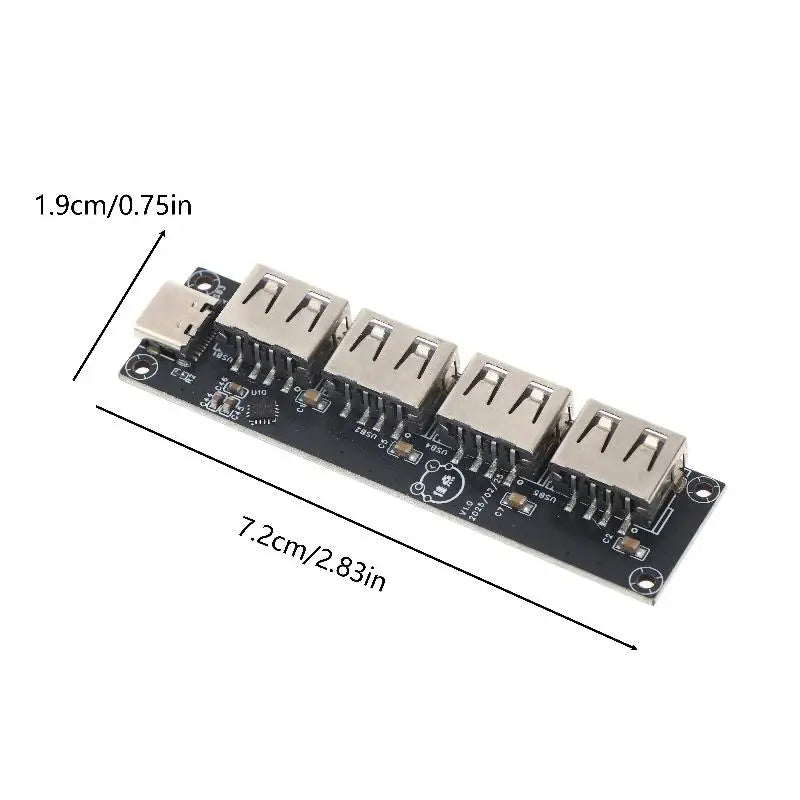 CH334 USB 2.0 4-Port Hub Splitter Module for DIY Electronics USB Hub Module Babs