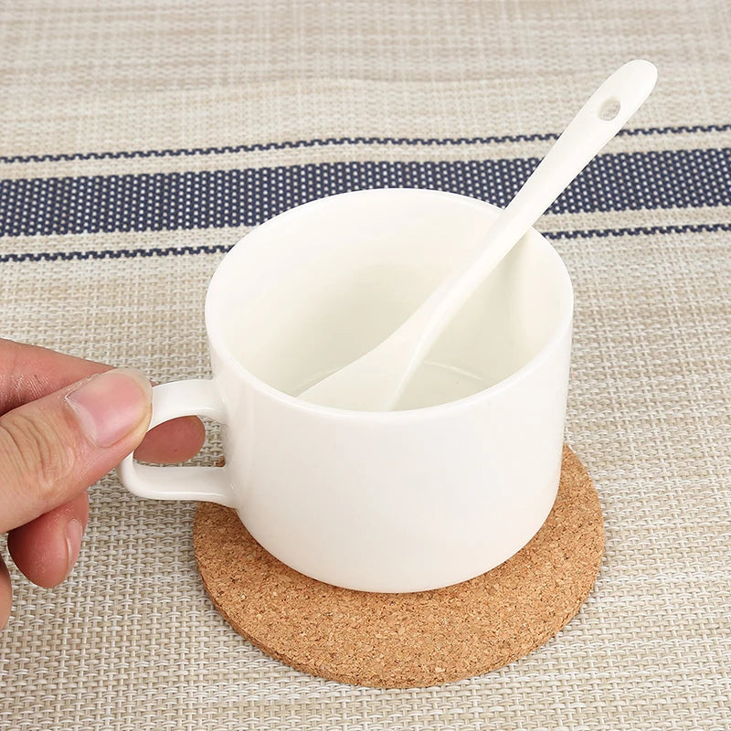 Cork Coasters for Drinks – Eco-Friendly Table Protection Cork Drink Coasters Babs