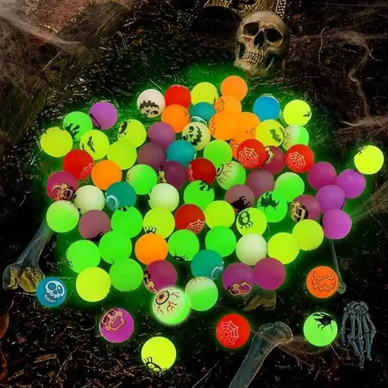 Halloween Glow in the Dark Bouncy Balls – 20/40 Pc Party Favors Halloween Party Favors Babs