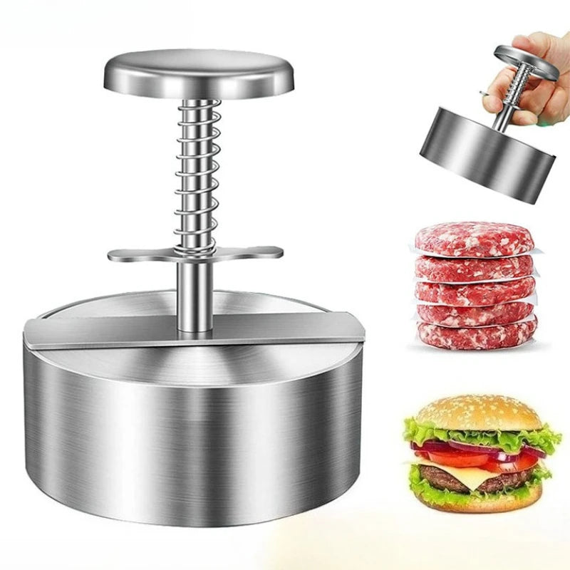 Stainless Steel Burger Patty Press & Rice Ball Mold Burger Patty Press Babs