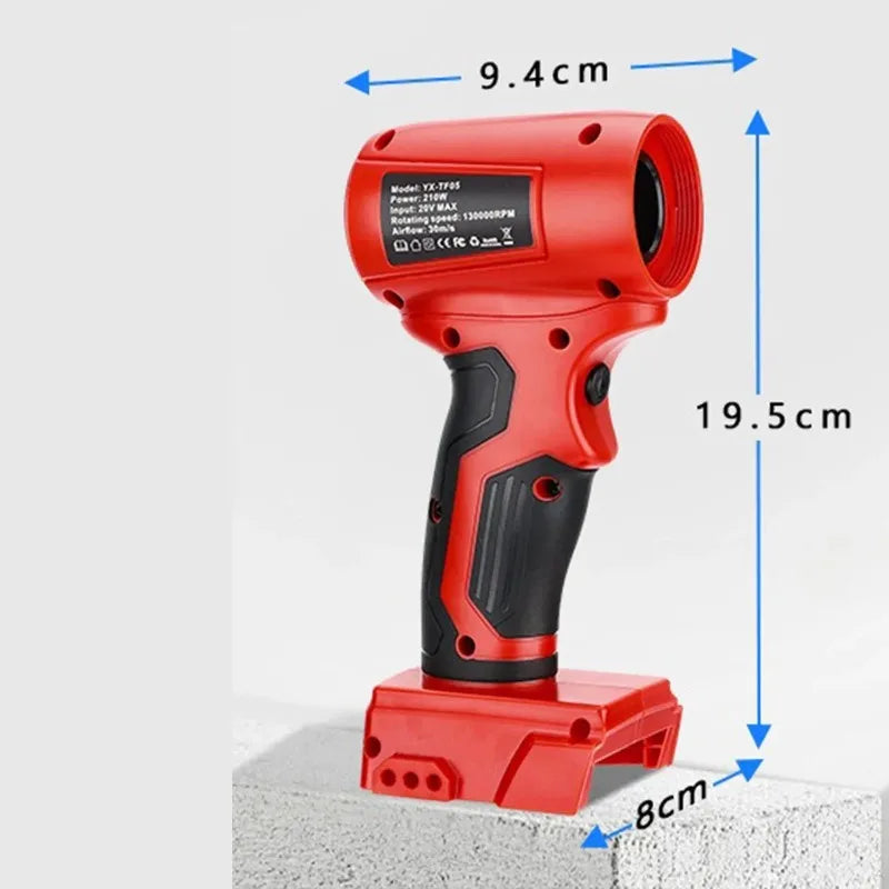 MWQ-TF05 Cordless Air Duster for Milwaukee 18V Battery | 130K RPM Cordless Air Duster Babs