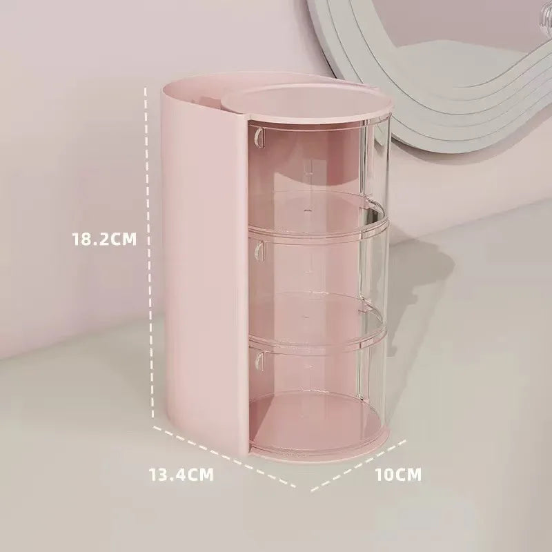 Rotatable Multi-Layer Hair Accessory Storage Box | Clear Accessory Storage Organizer Babs three-story