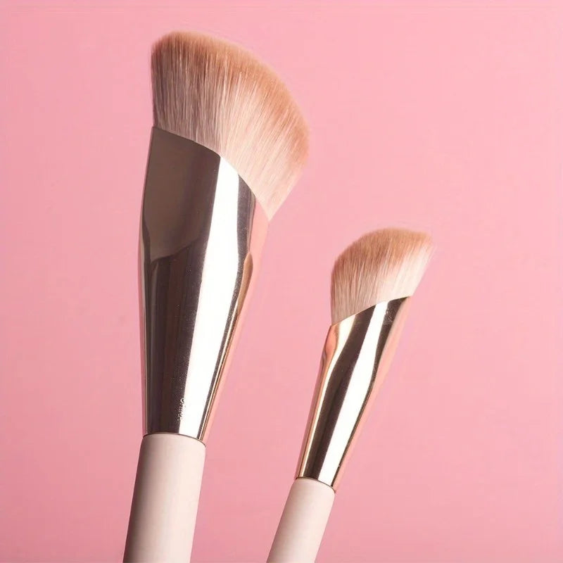 2-Piece Slanted Foundation & Contour Makeup Brush Set Makeup Brush Set Babs