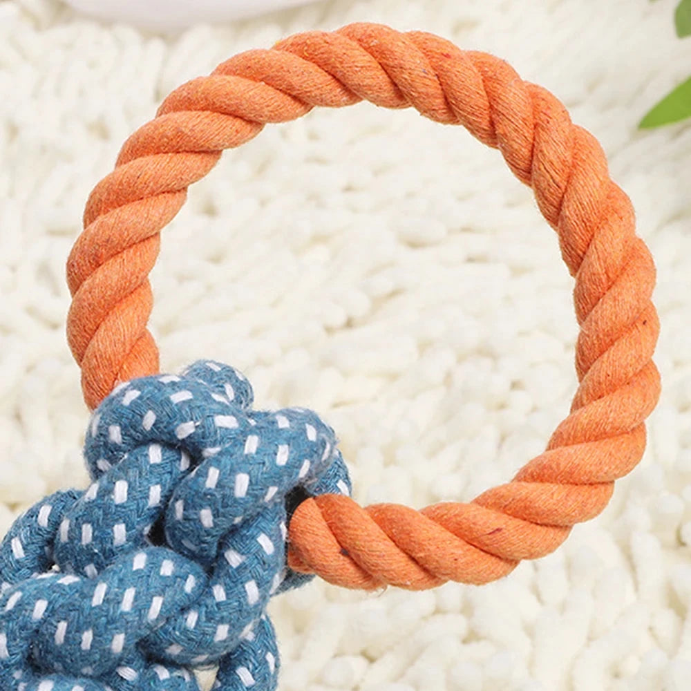 Double-Ring Dog Rope Toy – Durable Chew & Tug for Dogs Dog Rope Toy Babs