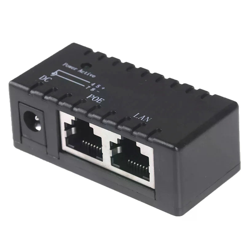 Passive PoE Injector 12V–48V for IP Camera, VoIP & Network AP PoE Network Injector Babs