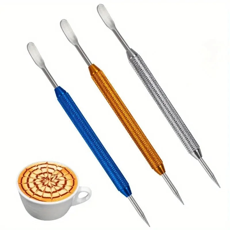 Stainless Steel Latte Art Pen | Coffee Pull Flower Needle Latte Art Tool Babs