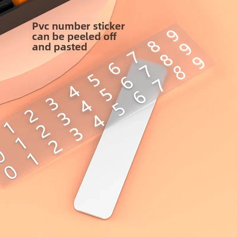 Car Temporary Parking Number Plate – Movable Digits Parking Number Plate Babs