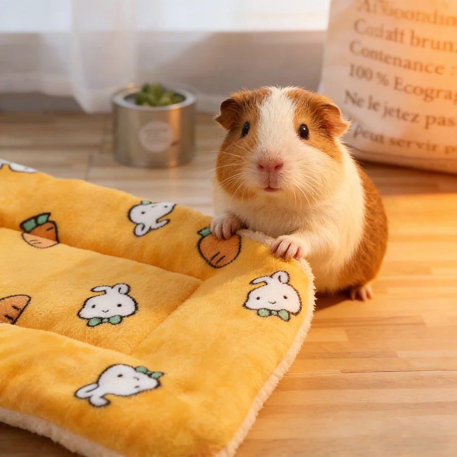 Warm Small Animal Bed Mat – Rabbit, Hamster, Guinea Pig Nest Small Animal Bed Mat Babs