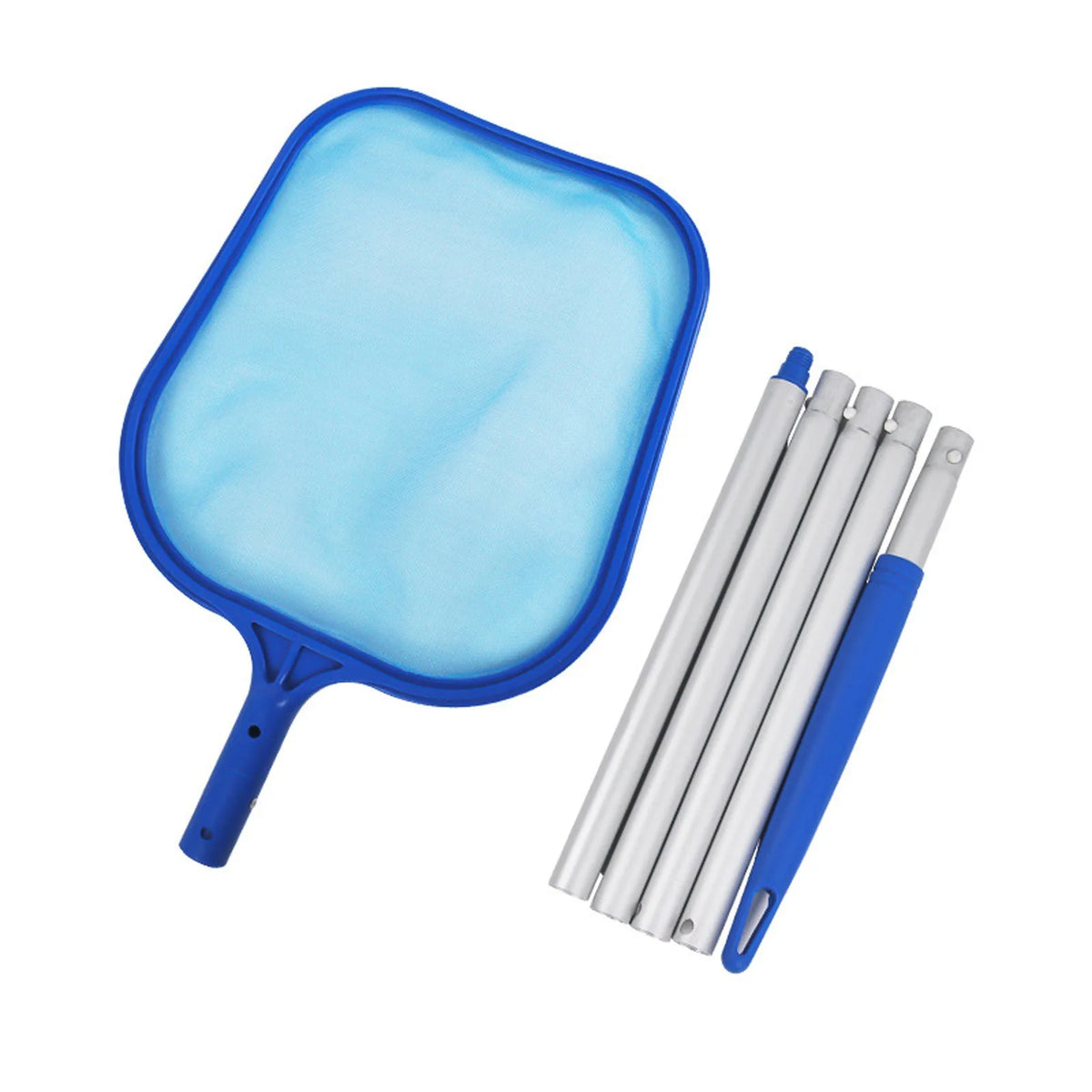 Pool Leaf Skimmer Net – 186cm Aluminum Pole, Fine Nylon Mesh Pool Leaf Skimmer Babs blue
