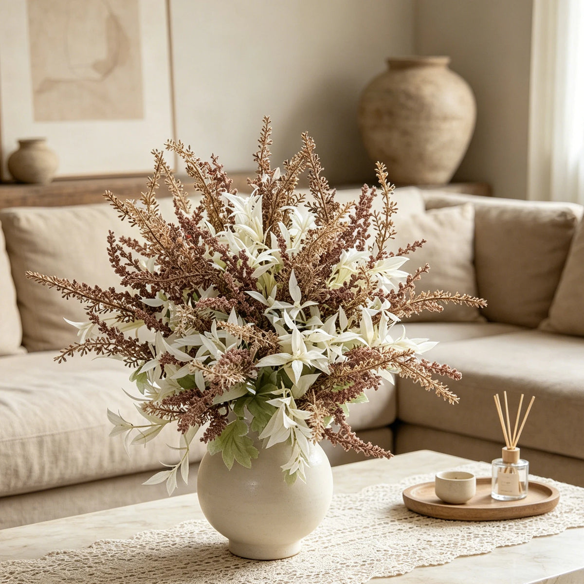 Artificial Lavender Bouquet – Wedding, Home & Table Decor Artificial Flower Bouquet Babs