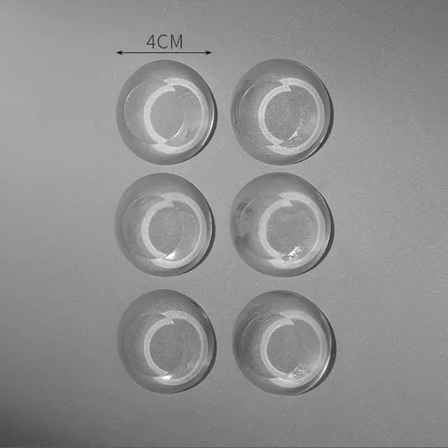Silicone Door Bumper Pads – Anti-Collision Adhesive Wall Protectors Door Bumper Pads Babs Round 12PCS