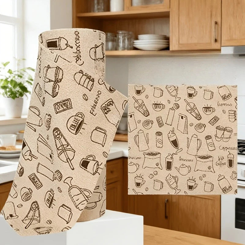 20Pcs Tearable Microfiber Kitchen Cleaning Cloths & Dish Towels Kitchen Cleaning Cloths Babs