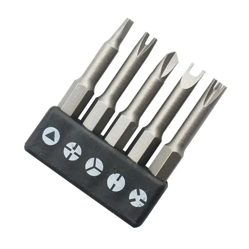 4-Set Special Screwdriver Bits – Y, Triangle, U & Cross, 50mm Screwdriver Bit Set Babs