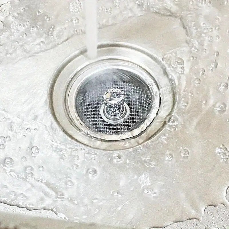 2-Pack Stainless Steel Drain Hair Catcher & Sink Strainer Drain Hair Strainer Babs
