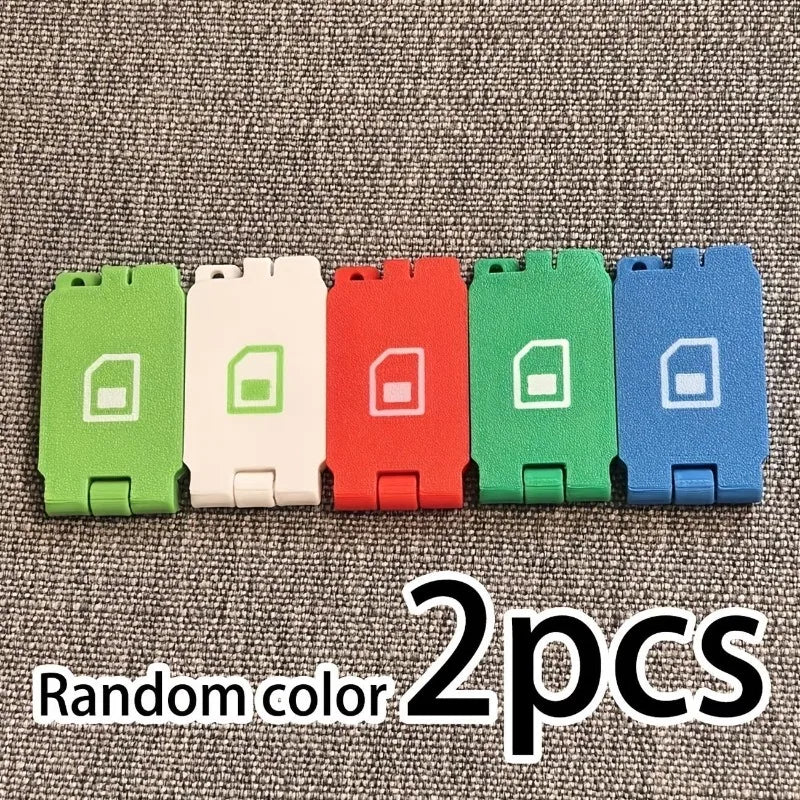 2-Pack SIM Card Storage Case & Eject Pin Organizer for Travel SIM Card Organizer Case Babs