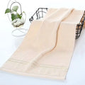 100% Cotton Jacquard Face & Bath Towel – Soft & Absorbent Cotton Bath Towel Babs Beige 1pc about 34x74cm