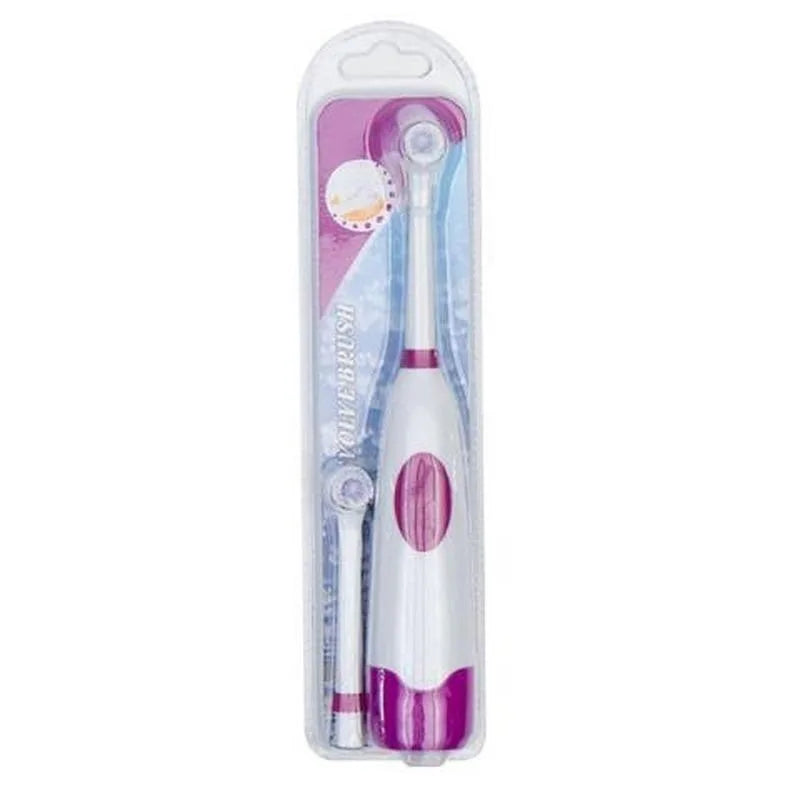 Kids Electric Toothbrush Set – Battery Operated Oral Hygiene Kids Electric Toothbrush Babs purple