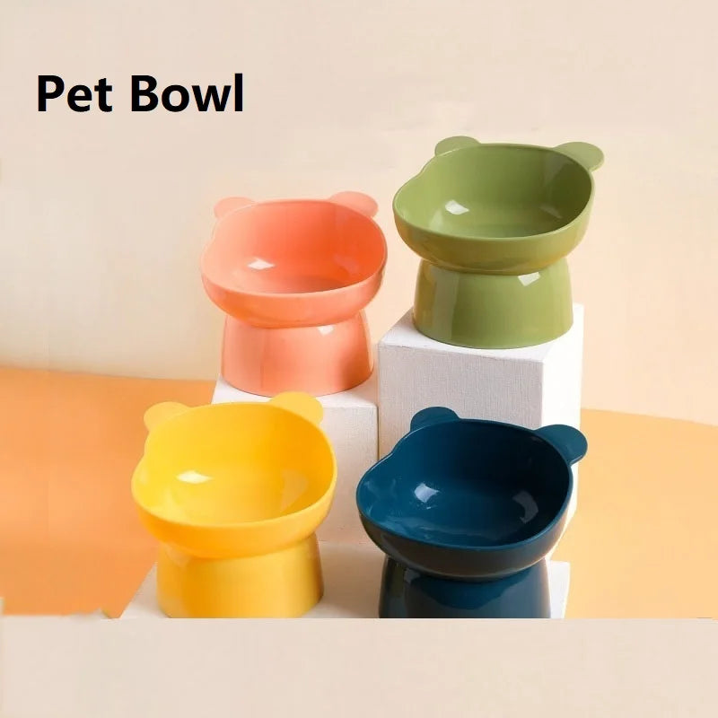 Elevated Tilted Cat Bowl – Nonslip, No Spill Raised Feeder Elevated Cat Bowl Babs