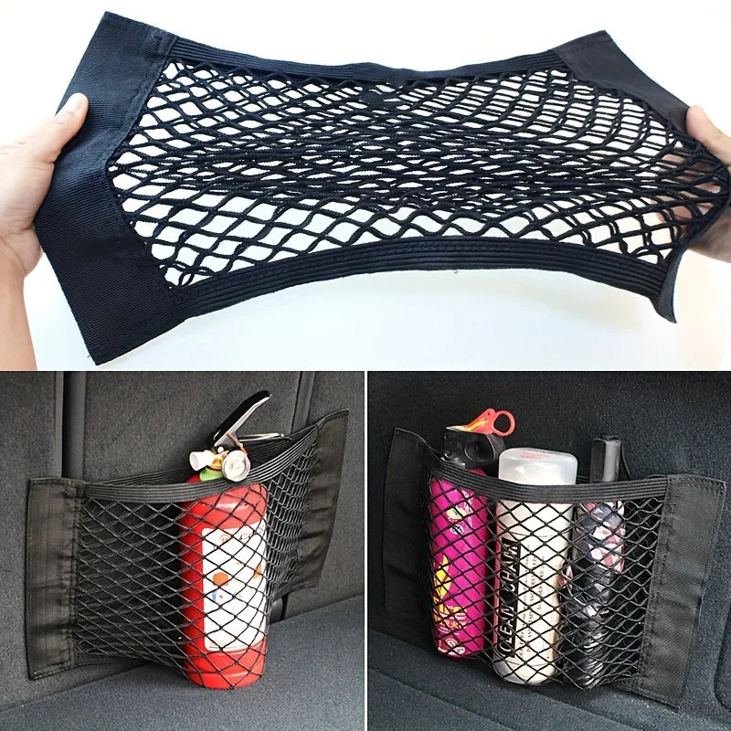 Car Trunk Storage Net Bag – SUV Rear Seat Organizer Car Trunk Organizer Babs