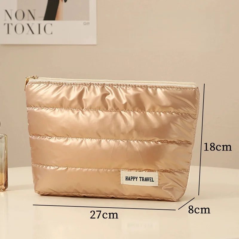 Women's Large Waterproof Travel Makeup & Toiletry Bag Cosmetic Toiletry Bag Babs A-Golden