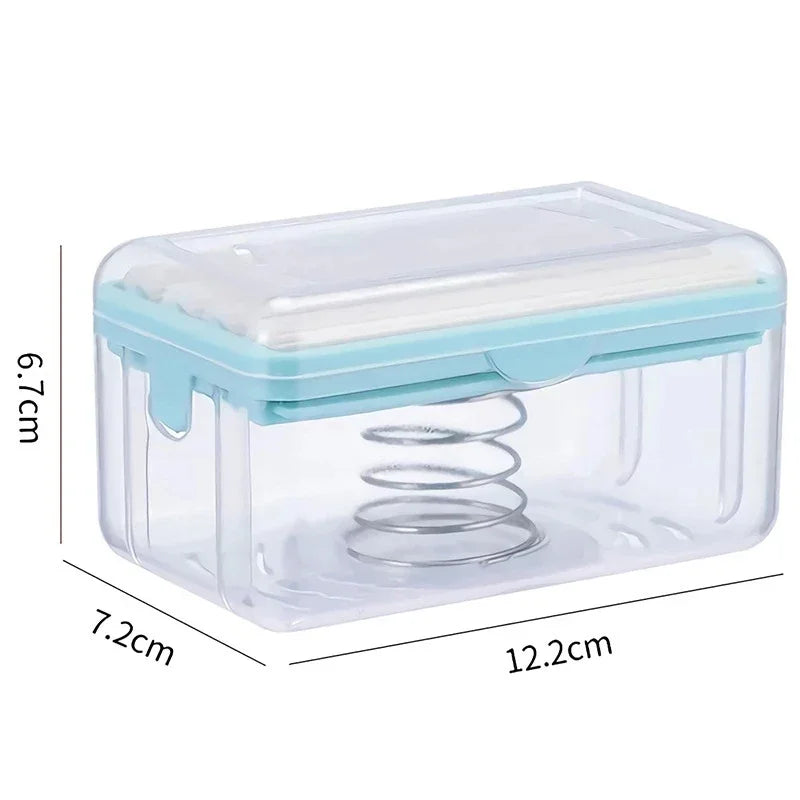 Roller Soap Dish Holder with Drain & Sponge | 2-in-1 Soap Dish Holder Babs