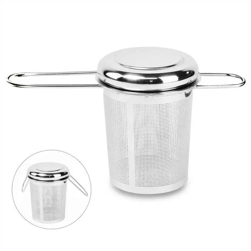 Stainless Steel Mesh Tea Infuser with Lid – Loose Leaf Strainer Mesh Tea Infuser Babs