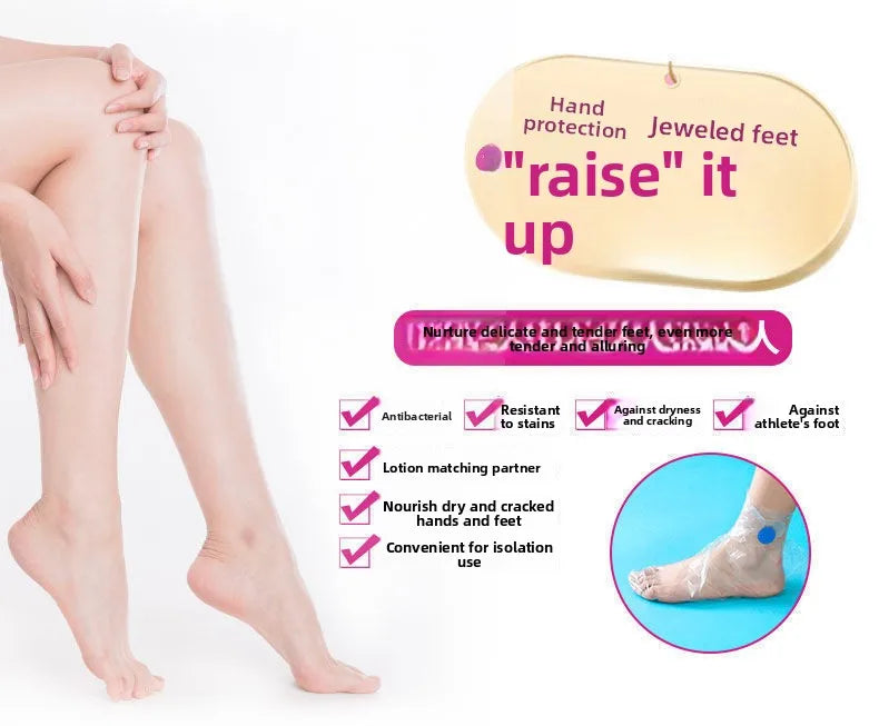 Disposable Moisturizing Hand & Foot Sleeves – Waterproof Wrap Foot Care Sleeve Babs