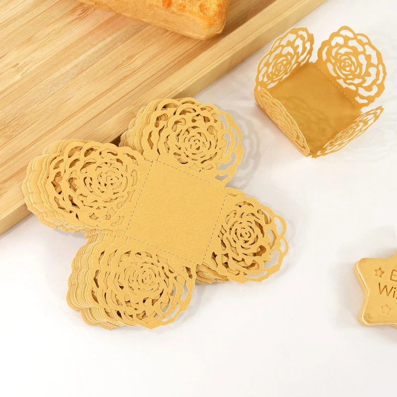 30/50pcs Chocolate Truffle Wrappers Mini Baking Cups Party Decor Mini Baking Cups Babs