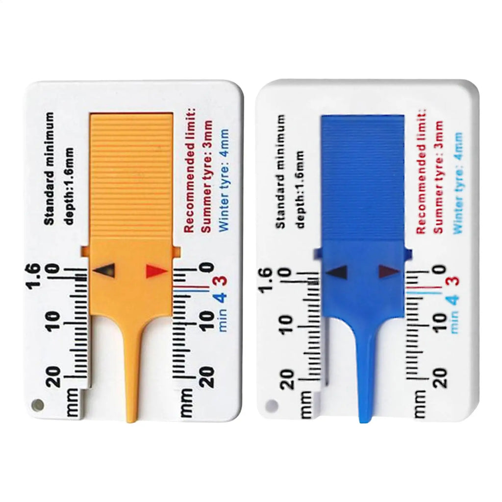 Tire Tread Depth Gauge – ABS Plastic, 0–20mm Measurement Tire Tread Gauge Babs