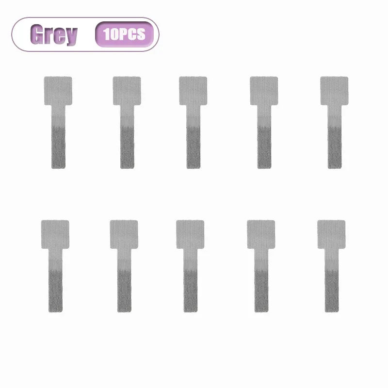 Self-Adhesive Reusable Cable Ties & Cord Holders 10-20 Pcs Cable Cord Organizer Babs Gray-10PCS