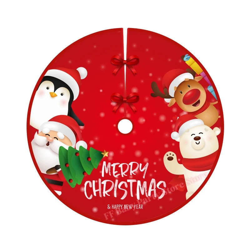 Plush Snowflake Christmas Tree Skirt – Gold Silver Holiday Decor Christmas Tree Skirt Babs A 120cm