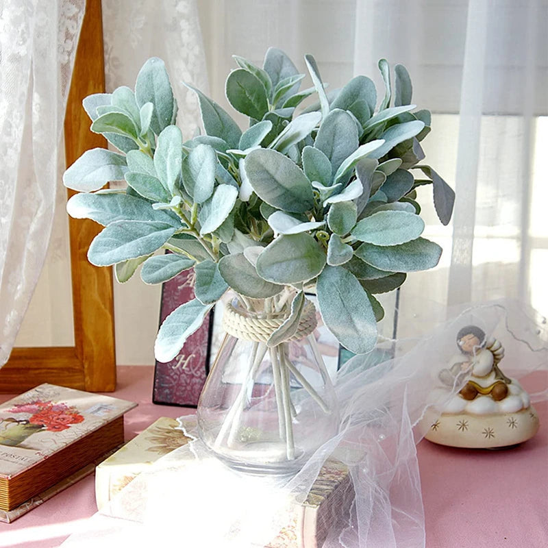 Artificial Flocking Rabbit Ear Grass | Wedding & Home Décor Artificial Grass Stem Babs