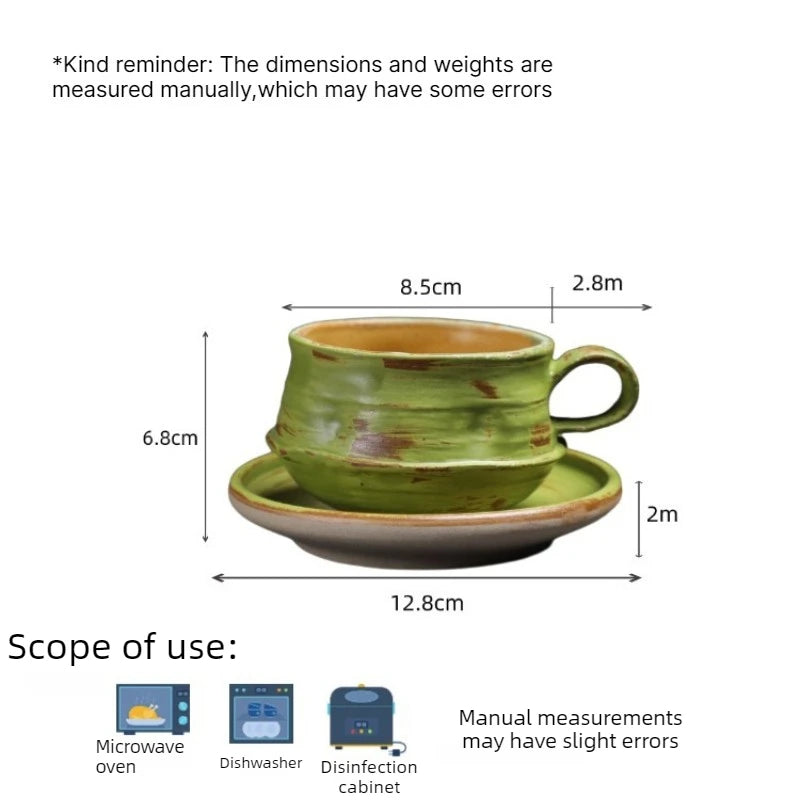 Creative Ceramic Coffee Cup & Saucer Set | Porcelain Mug Ceramic Cup & Saucer Babs