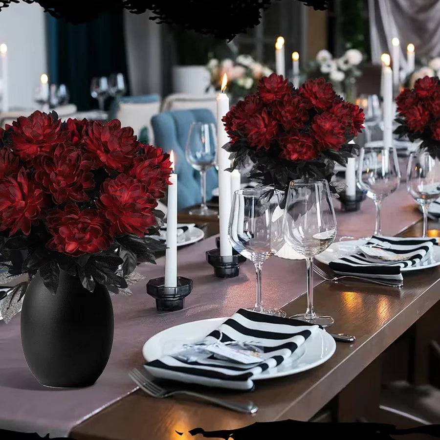 Artificial Dahlia Bouquet – Wedding, Party & Home Décor 5/10 Pcs Artificial Flower Bouquet Babs