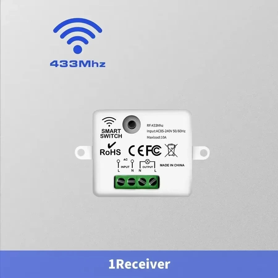 WiFi RF433MHz Smart Light Switch Dry Contact Relay DC12V AC85-240V Smart Relay Switch Babs Only RF