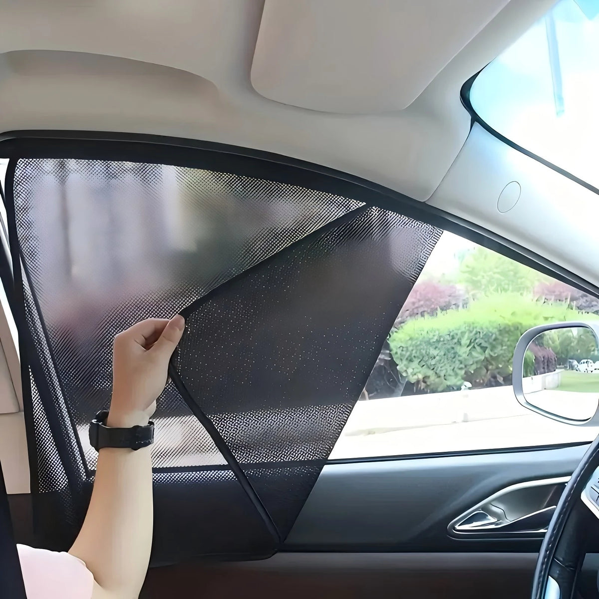 Magnetic Car Window Sunshade Mesh Curtain – UV Protection Car Window Sunshade Babs