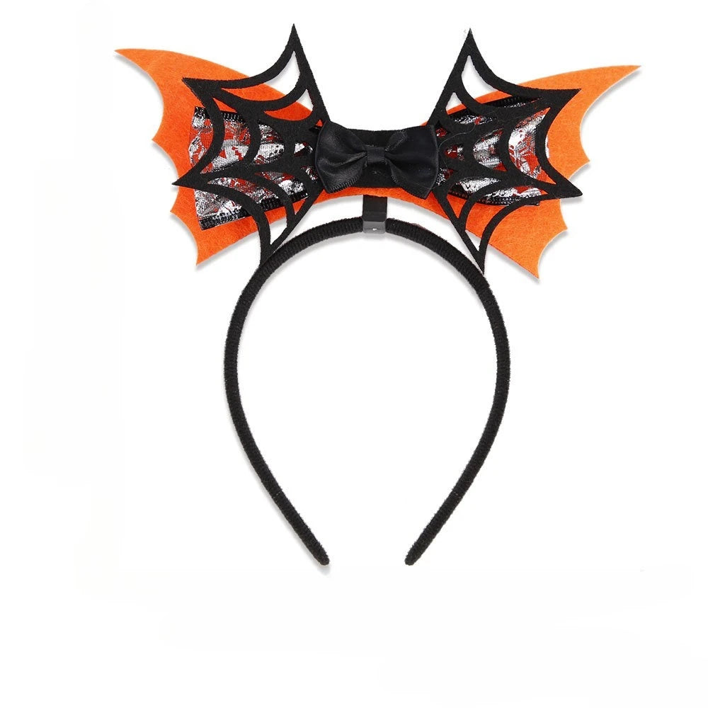 Halloween Witch Hat Headband with 3D Spider | Party Costume Hoop Halloween Costume Headband Babs Style E-1PC