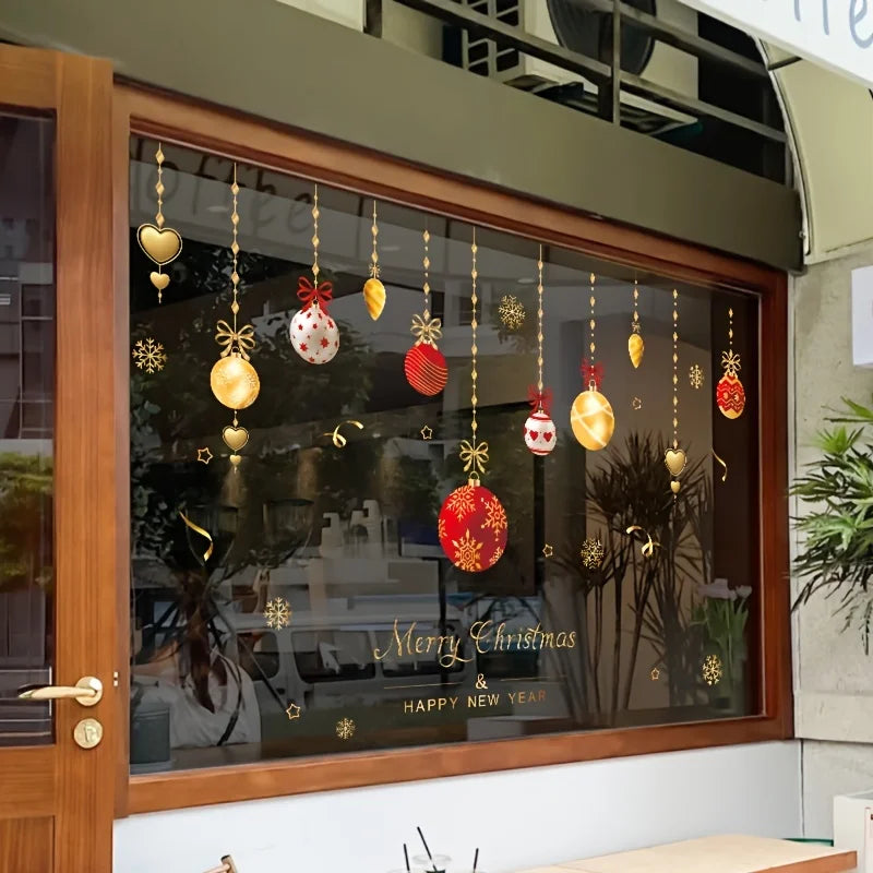 Christmas Window Stickers – Holiday Window Film Decal 3mil Window Decal Sticker Babs