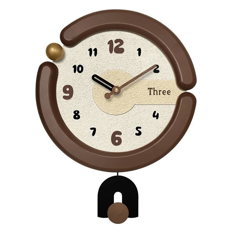 Modern Luxury Luminous Silent Wall Clock – Wooden Home Décor Wall Clock Babs