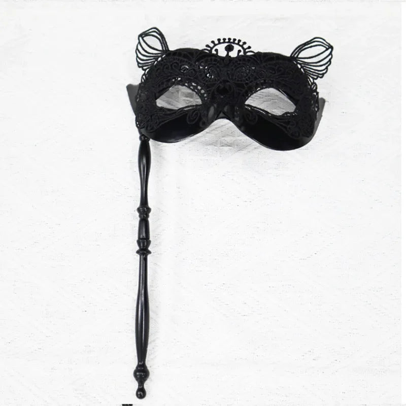 Venetian Mask with Stick – Mardi Gras Costume Party Mask Costume Party Mask Babs 3