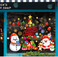 137-Pc Christmas Snowflake PVC Window Cling Stickers – Reusable Window Cling Stickers Babs I