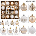 42Pcs Champagne Christmas Ball Ornaments 6cm Xmas Tree Décor Christmas Tree Ornaments Babs Champagne 6cm