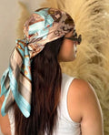 Luxury Satin Square Head Scarf – Hair Wrap & Beach Cover-Up Satin Head Scarf Babs SKY BLUE One Size