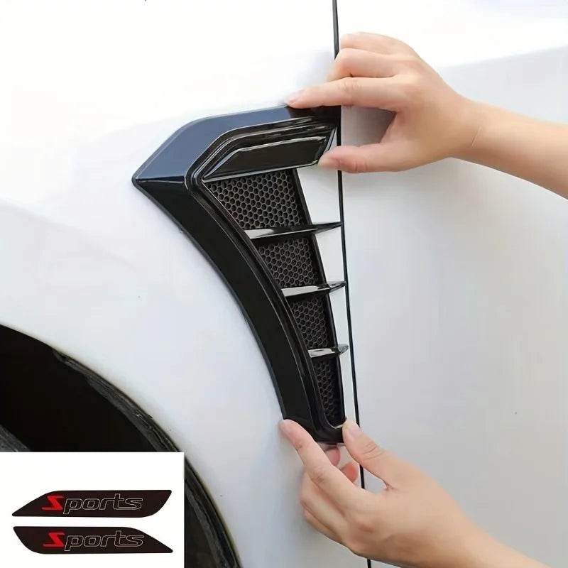 2pcs Universal Car Fender Wheel Decoration Stickers Side Wing Car Decoration Stickers Babs