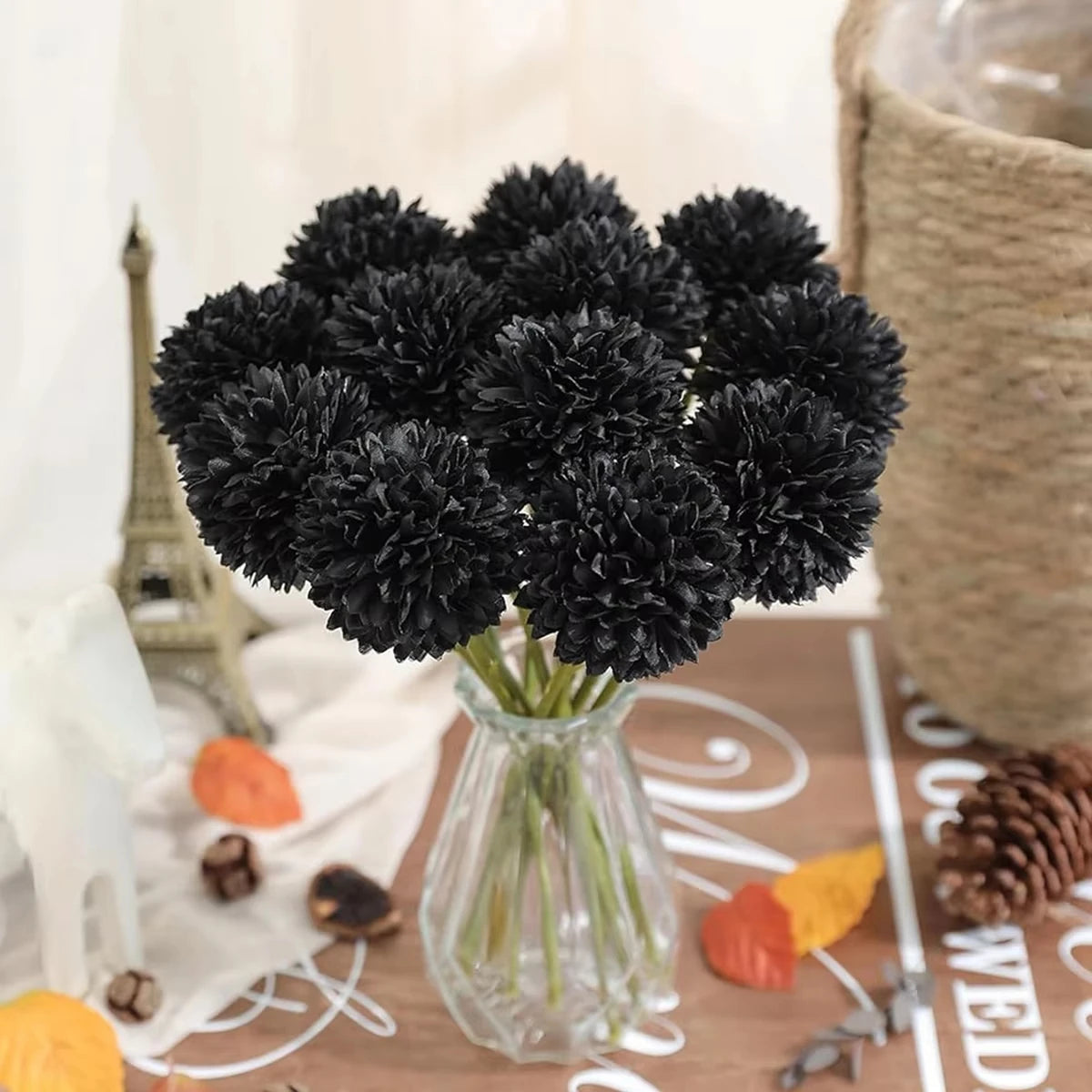 Silk Artificial Dandelion & Hydrangea Flowers – 2/4 Pcs Artificial Flower Bouquet Babs